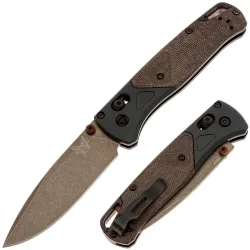 Нож Benchmade Bugout LE сталь S90V рукоять Taiga Green Aluminum Natural Micarta (535FE-2602)