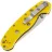 Нож Steelclaw Крыса Сыр сталь AUS-8 рукоять Yellow G10