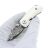 Нож SHOOZIZ YA-01 black сталь Damascus рукоять White cowbone
