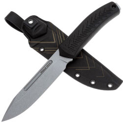 Нож Mr.Blade Pitbull stonewash сталь 95Х18 рукоять Black Elastron