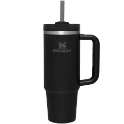 Термокружка Stanley Quencher H2.0 с трубочкой 0.88л черная (10-11912-080)