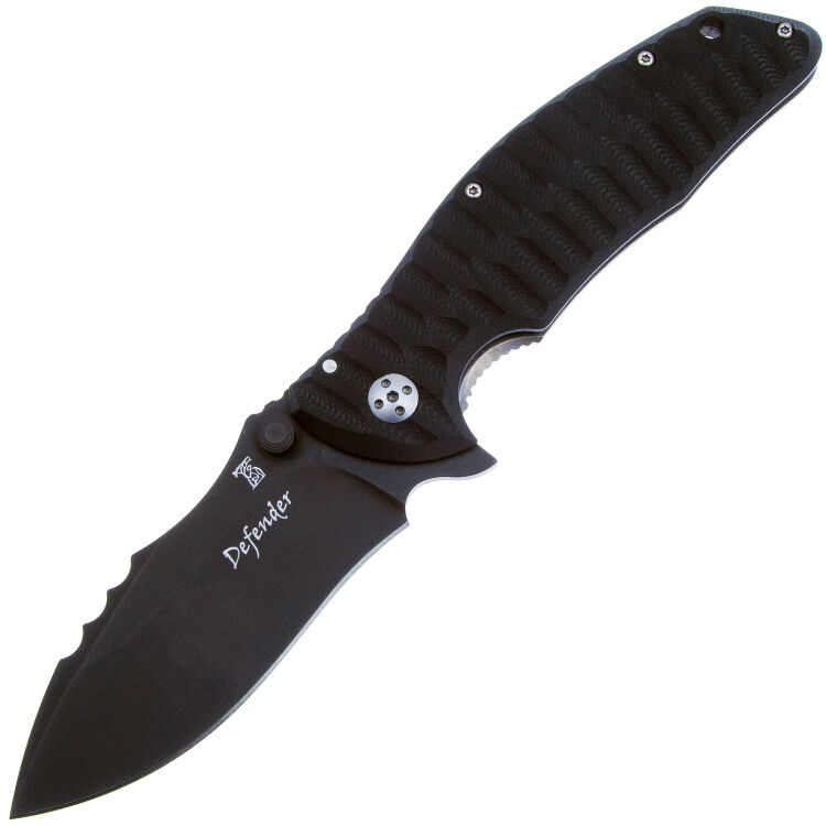 Нож Dendra Defender PVD сталь D2 рукоять 3D Black G10 (L/DN-2PVD-G10)