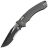 Нож Microtech Amphibian Ram-Lok PS black сталь M390MK рукоять Natural Clear Fluted Aluminum