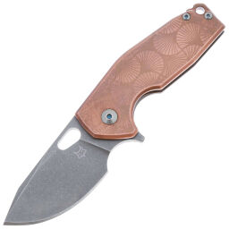 Нож FOX Suru Limited stonewash сталь CPM-20CV рукоять Copper/Ti (FX-526LE COP)