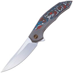 Нож WE Knife Merata satin сталь CPM-20CV рукоять Black Ti/Nebula FatCarbon Fiber (WE22008B-2)