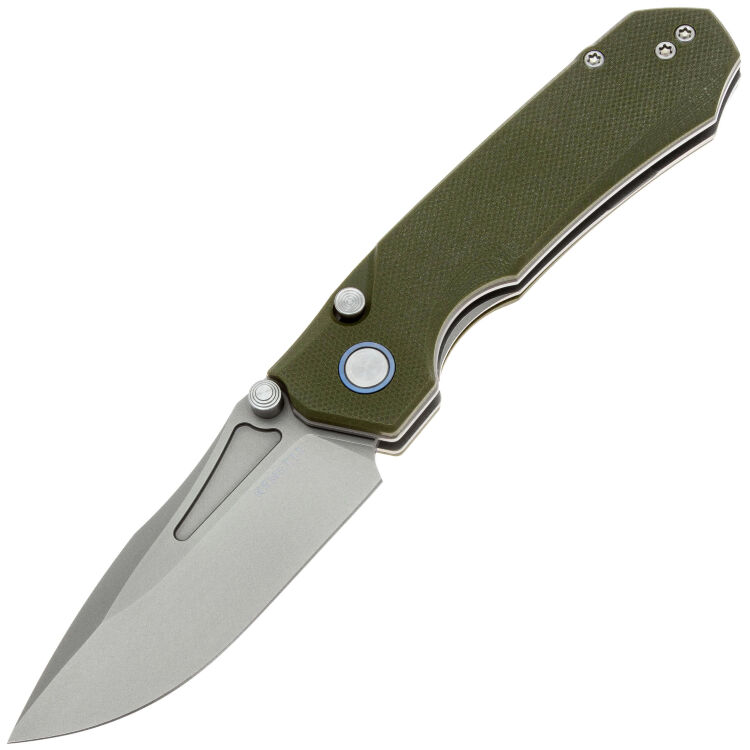 Нож Remette Rhino sandblast сталь D2 рукоять Green G10 (RNDG2)