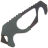 Стропорез Gerber Strap Cutter сталь 420HC рукоять Green rubber (22-01943)