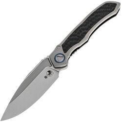 Нож Microtech Anax S/E satin сталь M390 рукоять Titanium/Carbon Fiber (190C-4CFI)