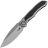 Нож Microtech Anax S/E satin сталь M390 рукоять Titanium/Carbon Fiber (190C-4CFI)