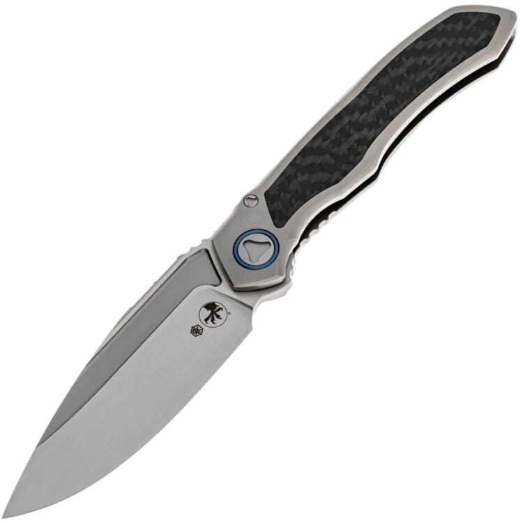 Нож Microtech Anax S/E satin сталь M390 рукоять Titanium/Carbon Fiber (190C-4CFI)