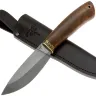 Нож 009 Спуски от обуха сталь легированный булат рукоять латунь/корень ореха (Пампуха И.Ю.)