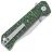 Нож QSP Grebe stonewash сталь S35VN рукоять Green colorful CF (QS147-G1)