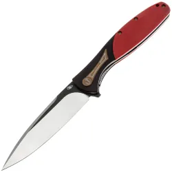 Нож Reptilian Корюшка-02 сталь VG-10 рукоять Black G10/Red G10