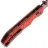 Нож Tenable Eaglestrike blackwash сталь Nitro-V рукоять Diamond Red Aluminium