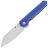 Нож Kansept Bulldozer stonewash сталь D2 рукоять Blue G10