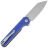 Нож Kansept Bulldozer stonewash сталь D2 рукоять Blue G10