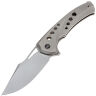 Нож WE Knife Swiftfin beadblast сталь CPM-20CV рукоять Beadblast Titanium/satin holes (WE23051-2)