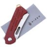 Нож Kizer Quatch Cleaver сталь N690 рукоять Red Micarta