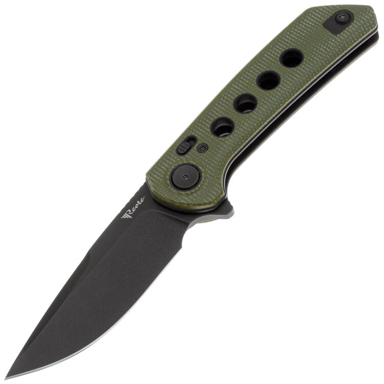 Нож Reate PL-XF black PVD сталь Nitro-V рукоять Green Micarta