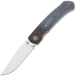 Нож QSP Gannet Satin сталь 154CM рукоять Black Micarta/Red CF (QS137-A)