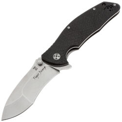 Нож Dendra Tiger Jump Stonewash сталь D2 рукоять 3D Carbon Fiber (L/DN-4SW-CF)