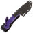 Нож 7 Ножей Пиранья Гибрид сталь N690 рукоять Violet G10