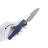 Нож Vosteed Gavko Leopard satin сталь M390 рукоять Blue Titanium