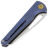 Нож Vosteed Gavko Leopard satin сталь M390 рукоять Blue Titanium