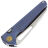 Нож Vosteed Gavko Leopard satin сталь M390 рукоять Blue Titanium