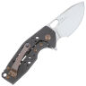 Нож FOX Suru satin сталь M390 рукоять Carbon fiber/Bronze Ti parts (FX-526CF)