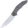 Нож We Knife Merata satin сталь CPM-20CV рукоять Gray Titanium (WE22008A-2)