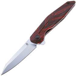 Нож Kizer Spot stonewash сталь 154CM рукоять Black/Red G-mascus