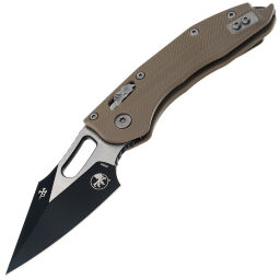 Нож Microtech Stitch Ram-Lok black сталь M390MK рукоять Fluted Tan G10 (169RL-1FLGTTA)