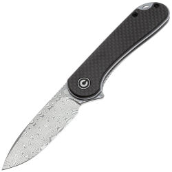 Нож CIVIVI Elementum сталь Damascus рукоять Twill Carbon Fiber (C907DS)