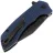 Нож Tenable Entity blackwash сталь 14C28N рукоять Blue Aluminium