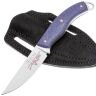 Нож 1-й Цех Лейла сатин сталь 440C рукоять микарта Джинс фиолетовая