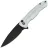 Нож CIVIVI Button Lock Kitefin blackwash сталь 14C28N рукоять Silver Aluminum (C24091-2)