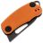 Нож Black Fox NIX black PTFE сталь D2 рукоять Orange G10 (BF-763 OR)