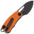 Нож Black Fox NIX black PTFE сталь D2 рукоять Orange G10 (BF-763 OR)