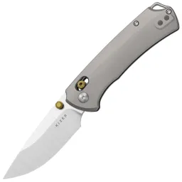 Нож Kizer T1 CD satin сталь M390 рукоять Grey Titanium