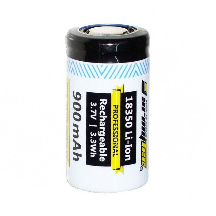 Аккумулятор Armytek 18350 3.7V 900mAh перезаряжаемый без защиты (A03401)