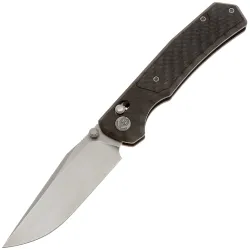 Нож KB Knives Lynx beadblast сталь M390 рукоять Flamed Titanium/Carbon Fiber