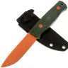 Нож HOT Knife Hoot orange сталь D2 рукоять Green Micarta