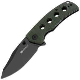 Нож Sencut Excalis black сталь 9Cr18MoV рукоять Green Canvas Micarta (S23068-3)