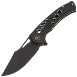 Нож WE Knife Swiftfin blackwash сталь CPM-20CV рукоять Black Titanium/satin holes (WE23051-1)