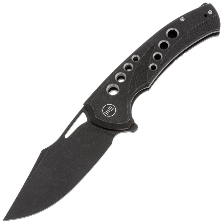 Нож WE Knife Swiftfin blackwash сталь CPM-20CV рукоять Black Titanium/satin holes (WE23051-1)