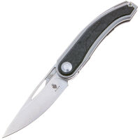 Нож Kizer Apus Stonewash сталь S35VN рукоять Titanium/Carbon Fiber