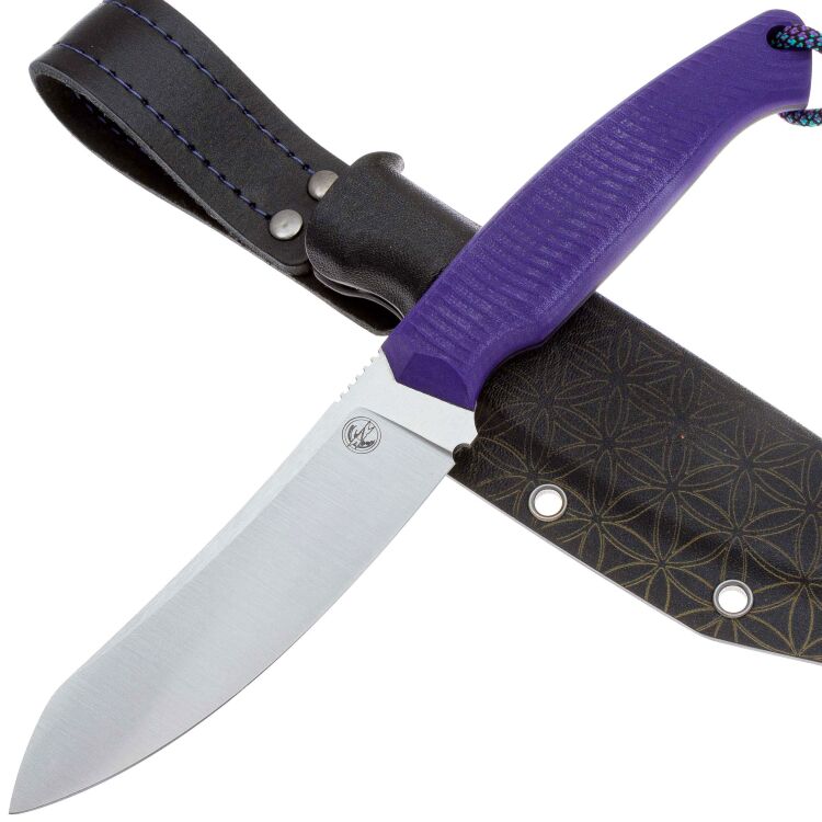 Нож 7 Ножей Сунгай Гибрид сталь AUS-10co рукоять Violet G10