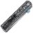 Нож Kansept BTF stonewash сталь S35VN рукоять Black/White Nebula Carbon Fiber