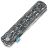 Нож Kansept BTF stonewash сталь S35VN рукоять Black/White Nebula Carbon Fiber